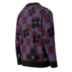 Unisex Relaxed Fit Knitted Cardigan - 'Night Violets'