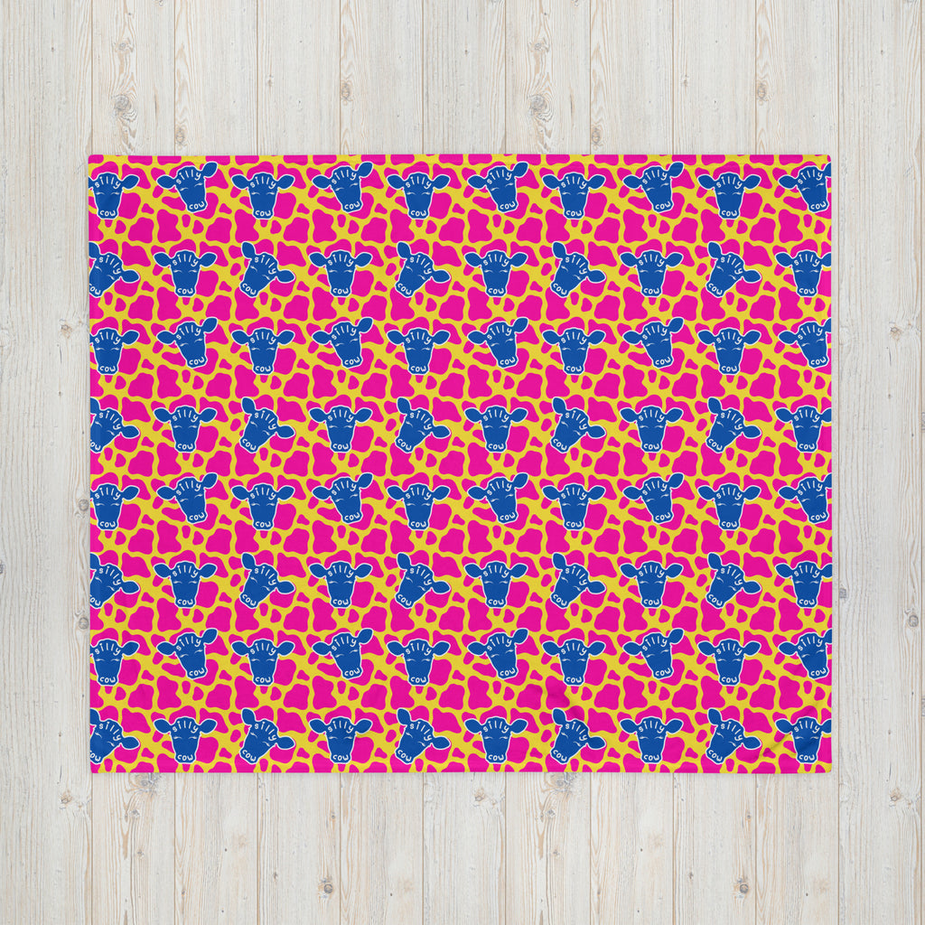 Silky Soft Snuggle Blanket - 'Silly Cow'