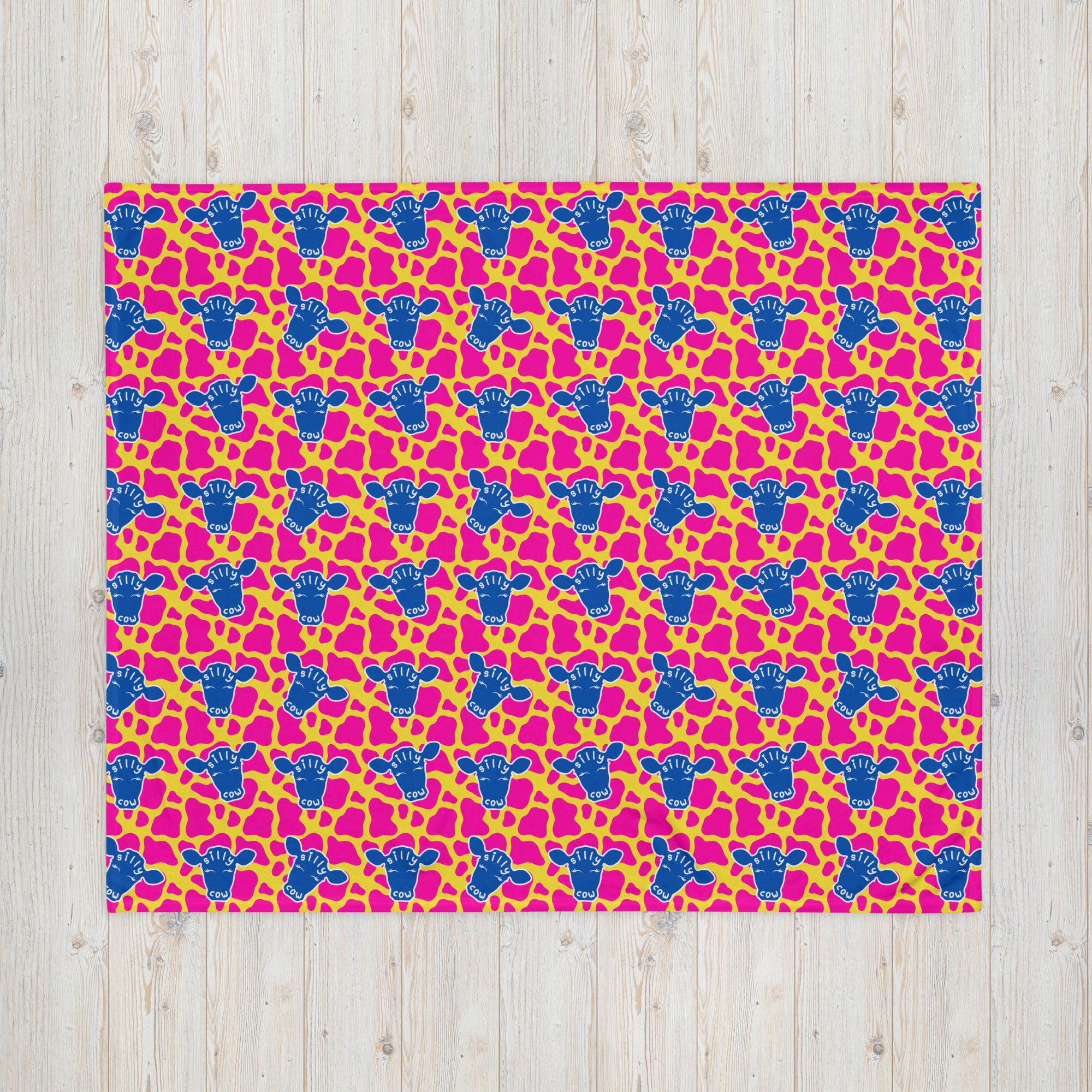 Silky Soft Snuggle Blanket - 'Silly Cow'