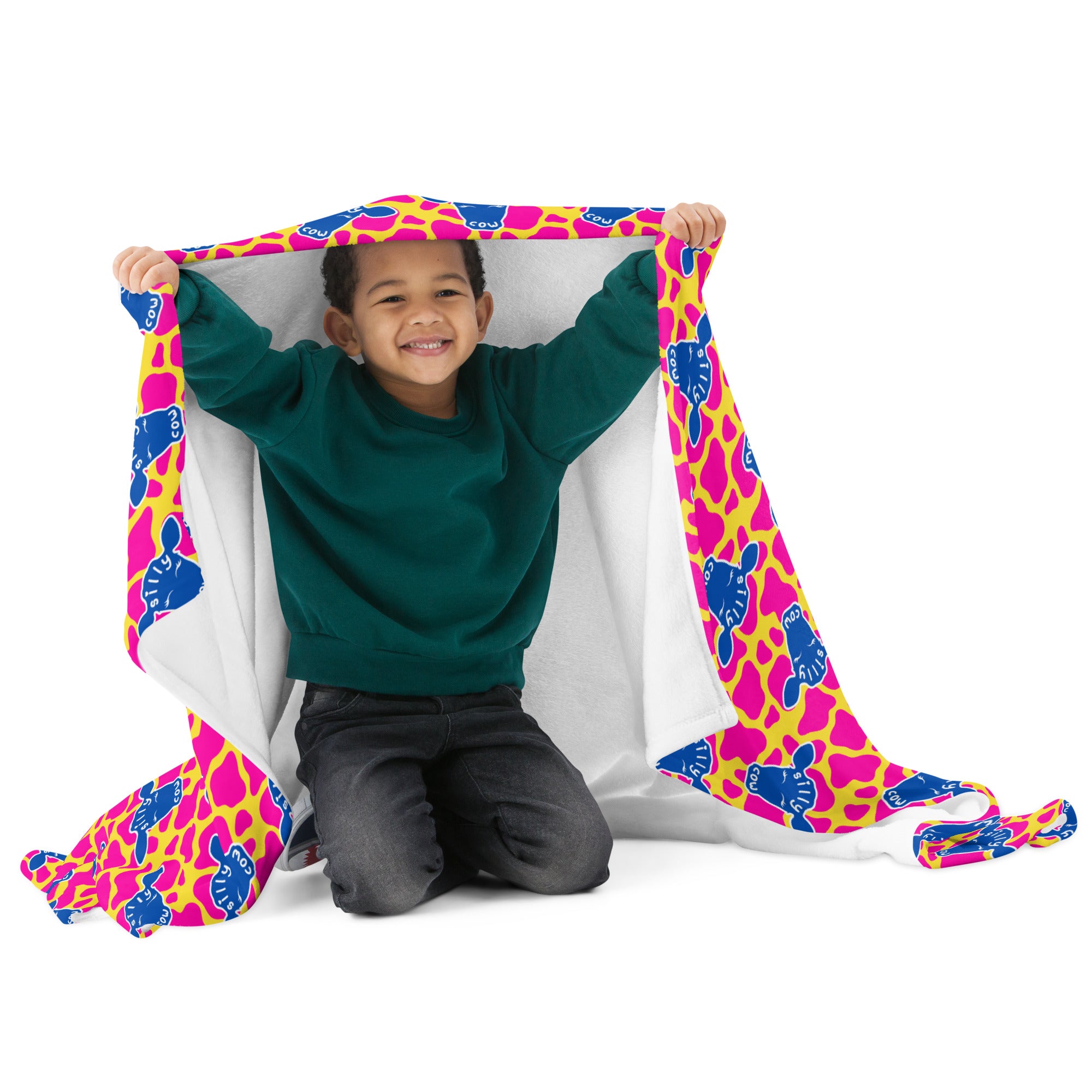 Silky Soft Snuggle Blanket - 'Silly Cow'