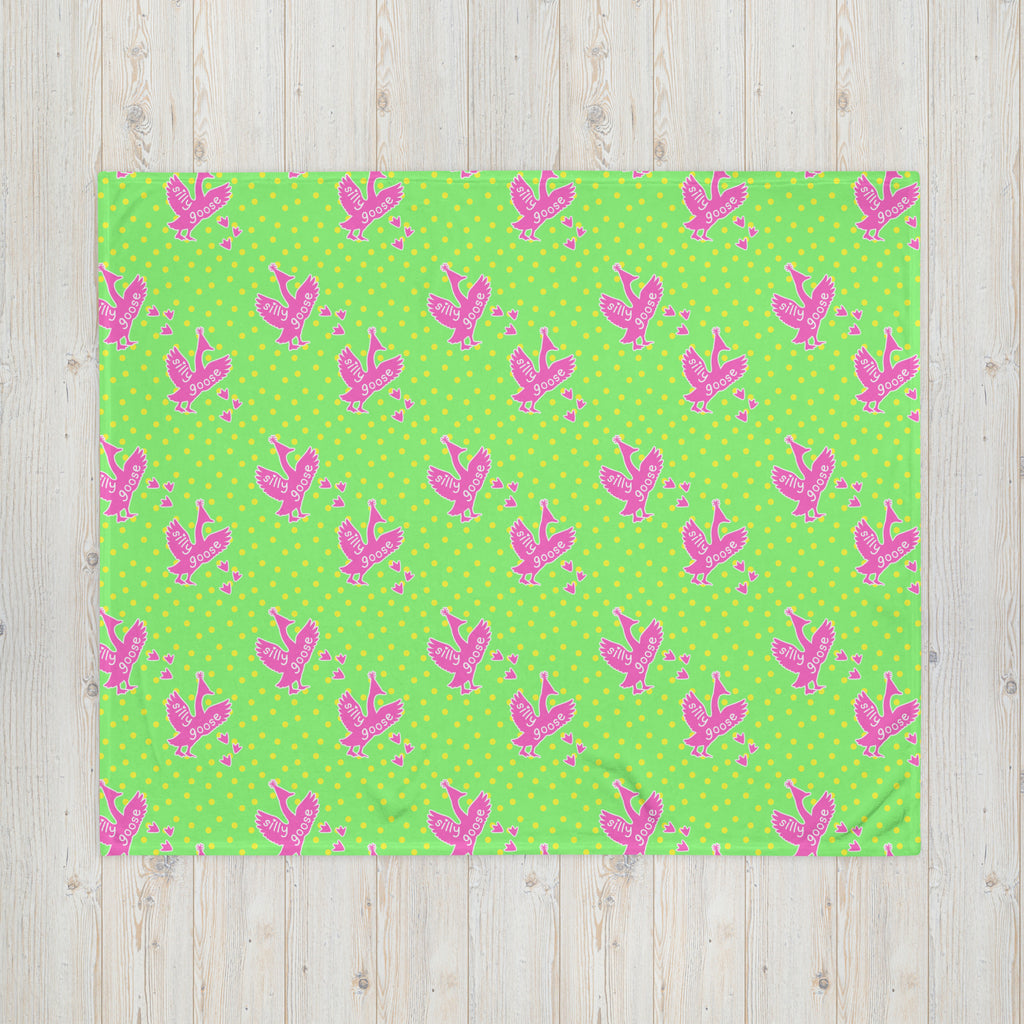 Silky Soft Snuggle Blanket - 'Silly Goose'
