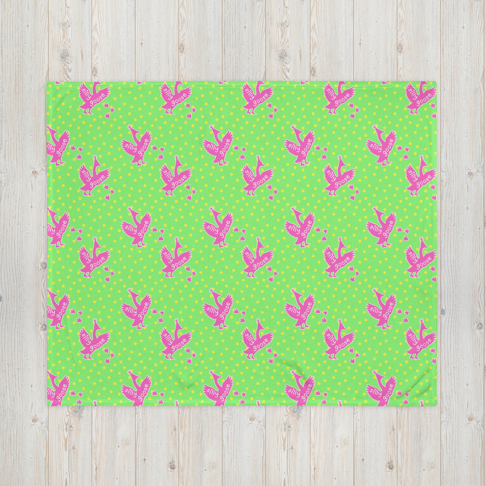 Silky Soft Snuggle Blanket - 'Silly Goose'