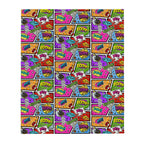 Silky Soft Snuggle Blanket - 'Comic Chaos' Default Title