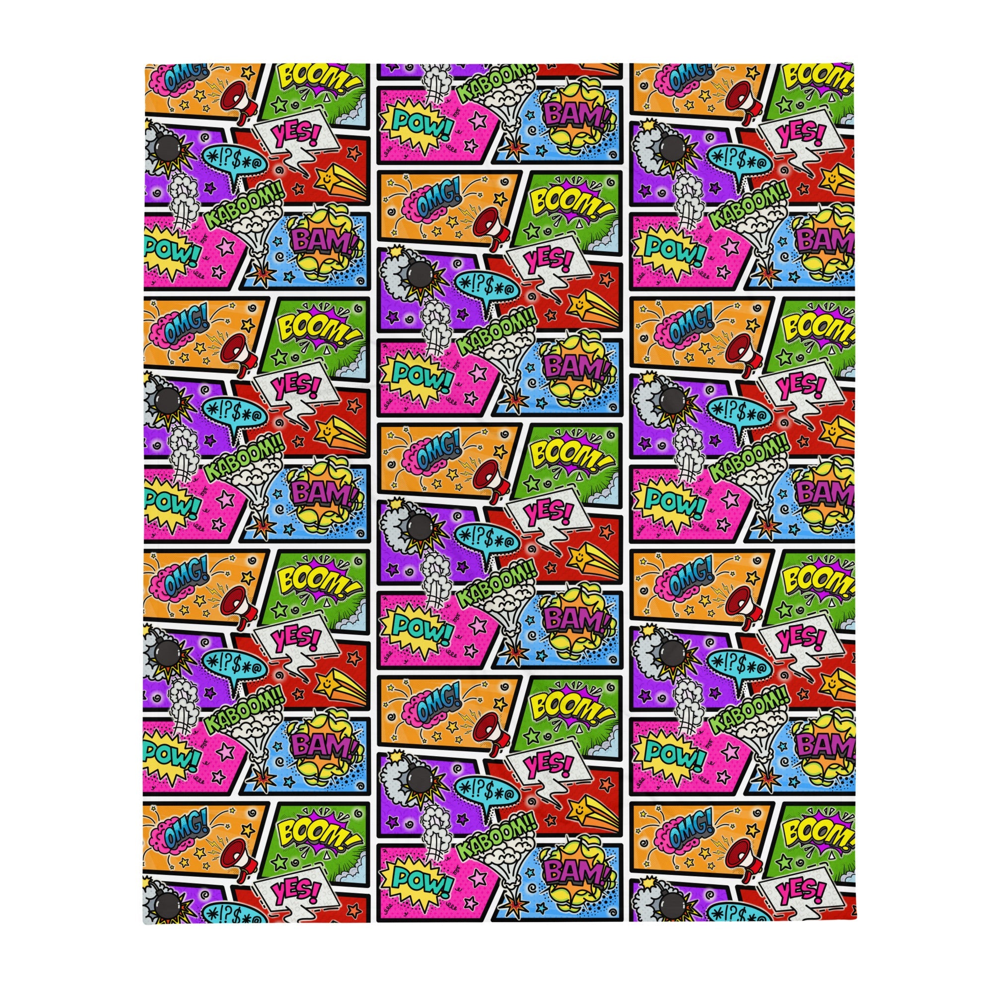 Silky Soft Snuggle Blanket - 'Comic Chaos' Default Title