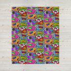 Silky Soft Snuggle Blanket - 'Comic Chaos'