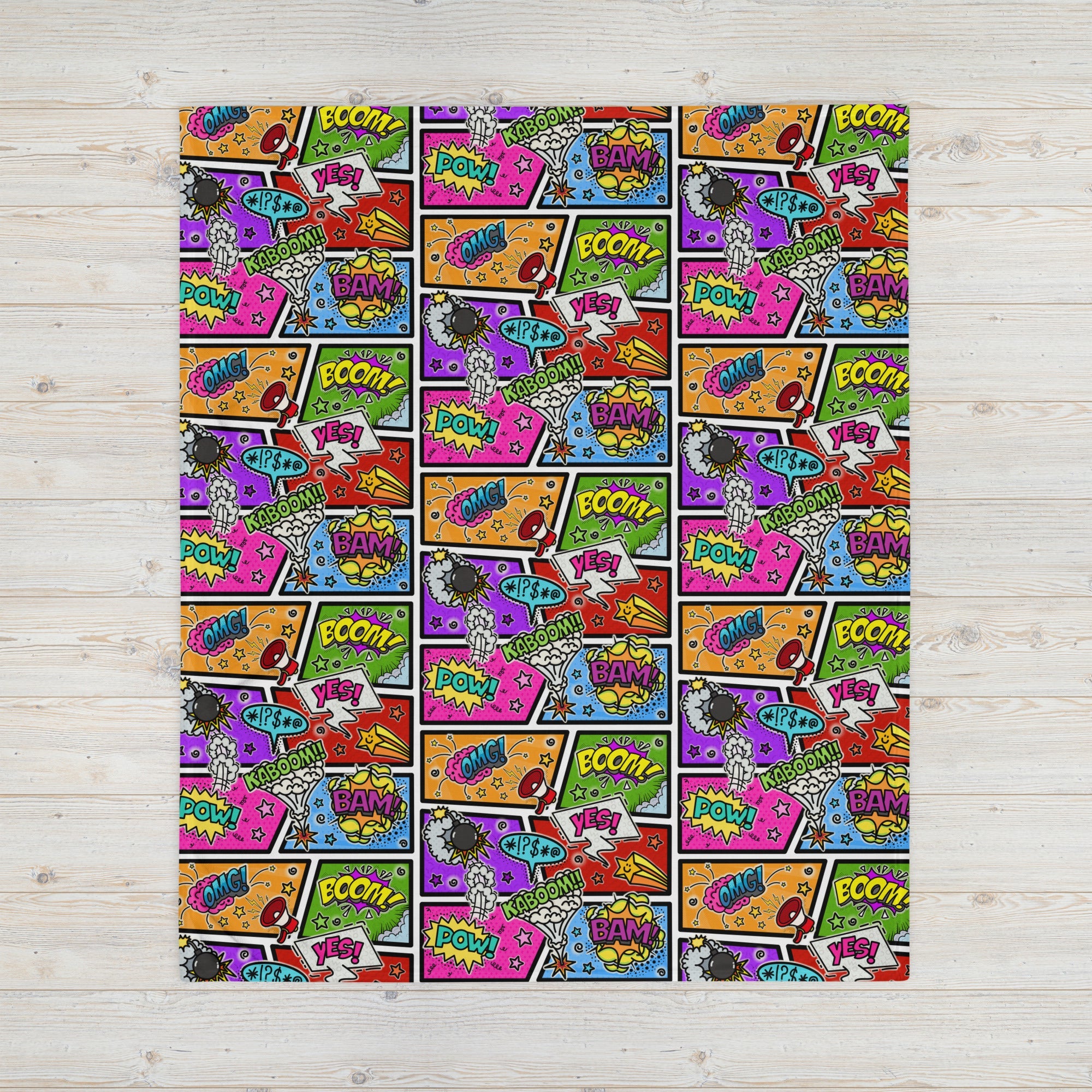 Silky Soft Snuggle Blanket - 'Comic Chaos'