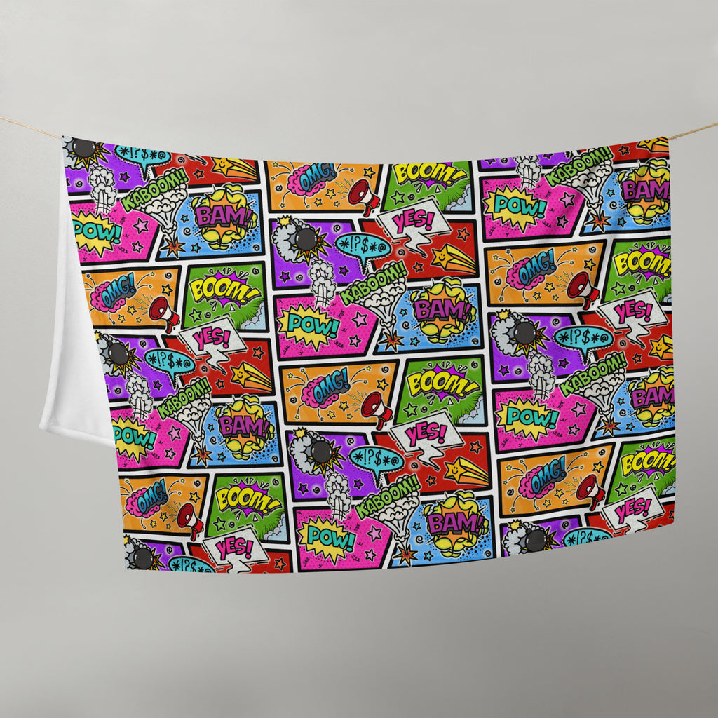 Silky Soft Snuggle Blanket - 'Comic Chaos'
