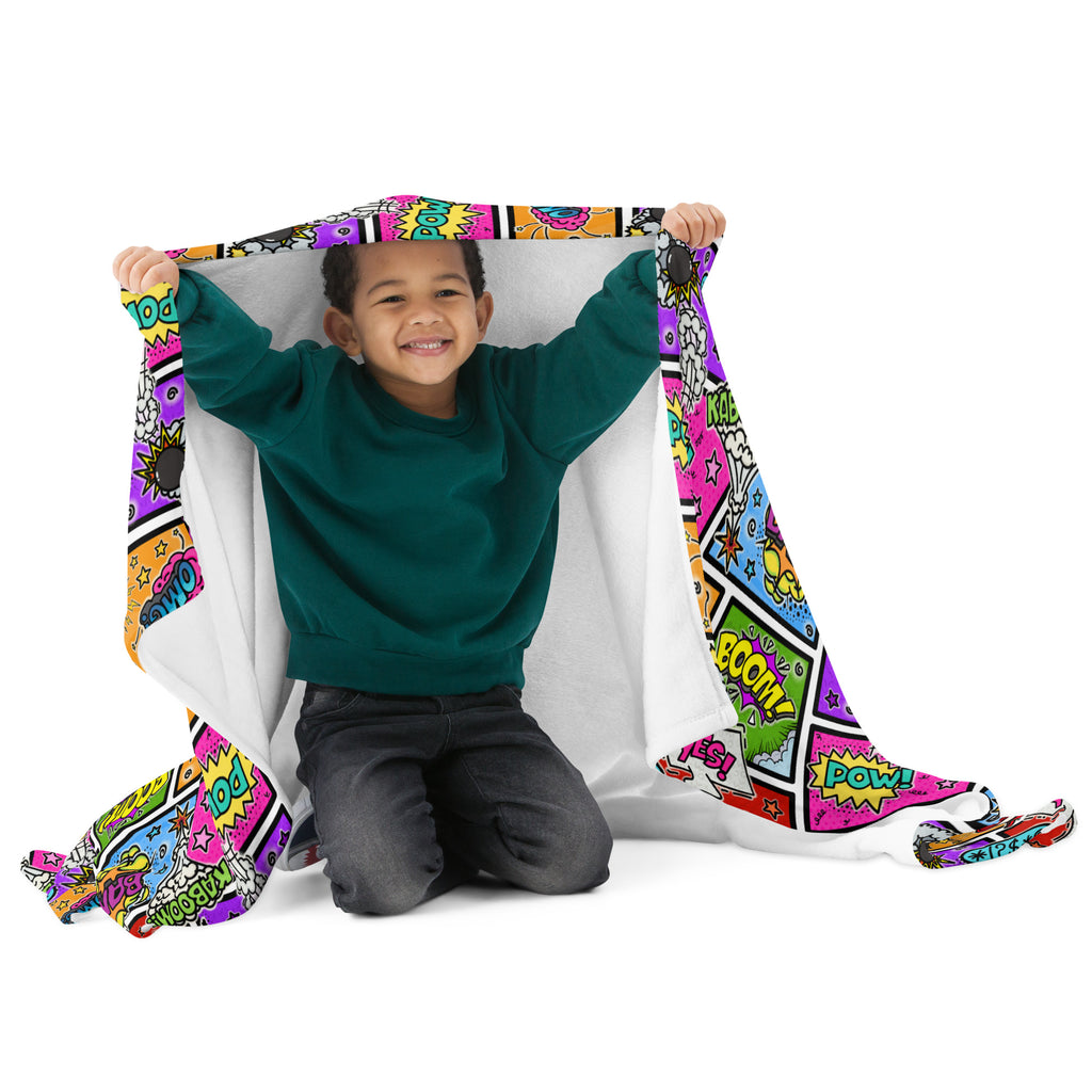 Silky Soft Snuggle Blanket - 'Comic Chaos'