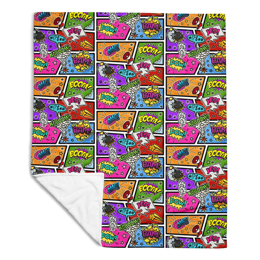 Silky Soft Snuggle Blanket - 'Comic Chaos'