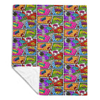 Silky Soft Snuggle Blanket - 'Comic Chaos'