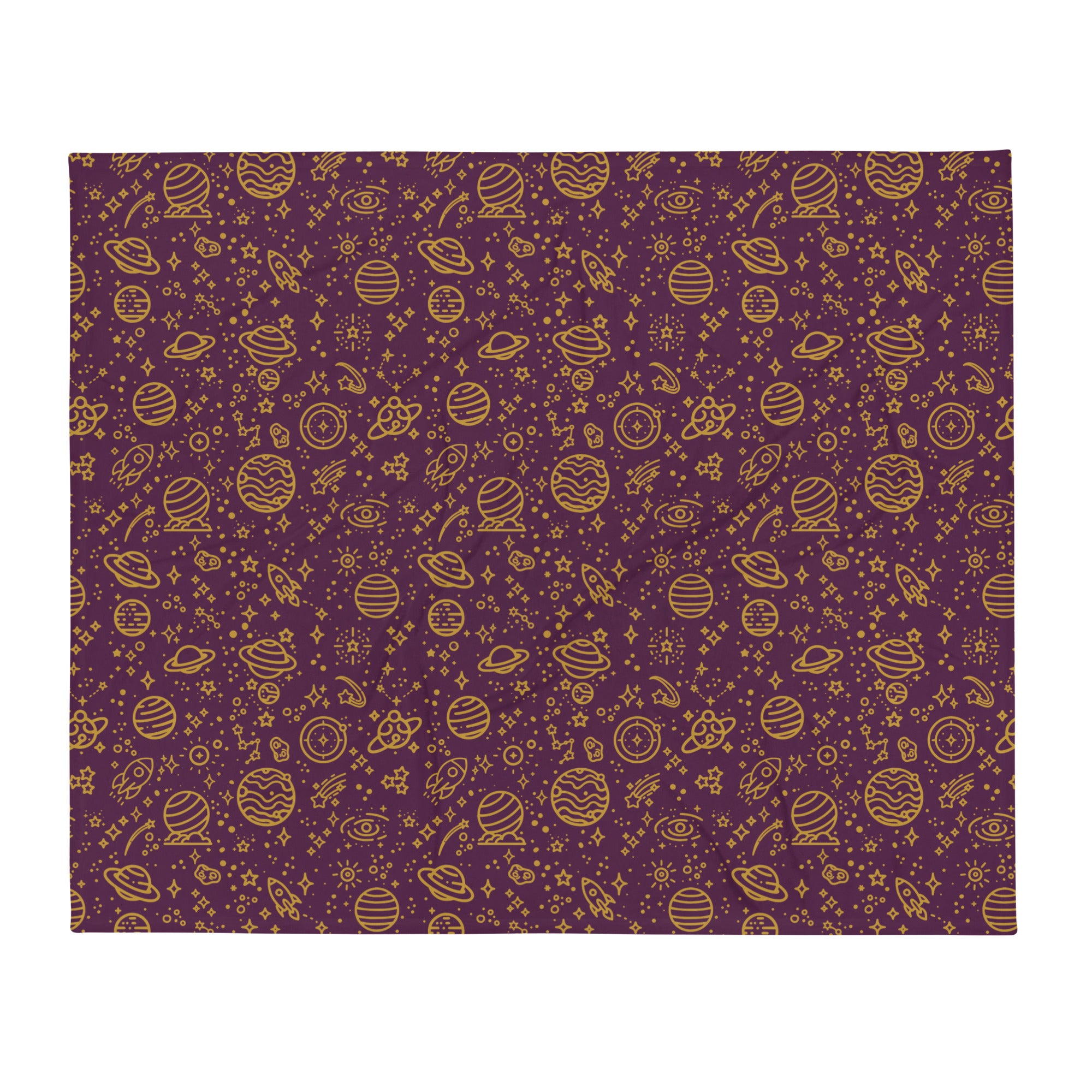 Silky Soft Snuggle Blanket - 'Galactic Gold' Default Title