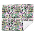 Silky Soft Snuggle Blanket - 'Bubblegum Diner' Default Title