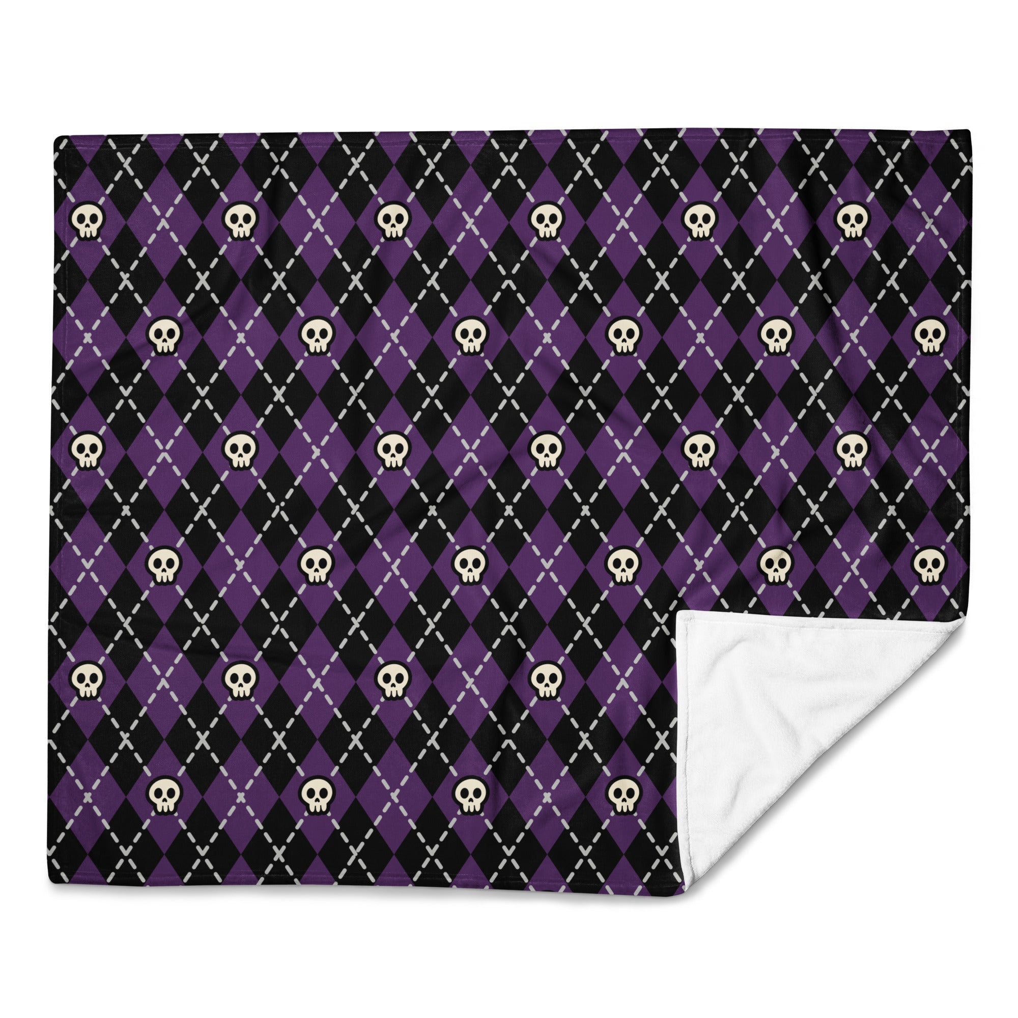 Silky Soft Snuggle Blanket - 'Diamond Skulls' Default Title