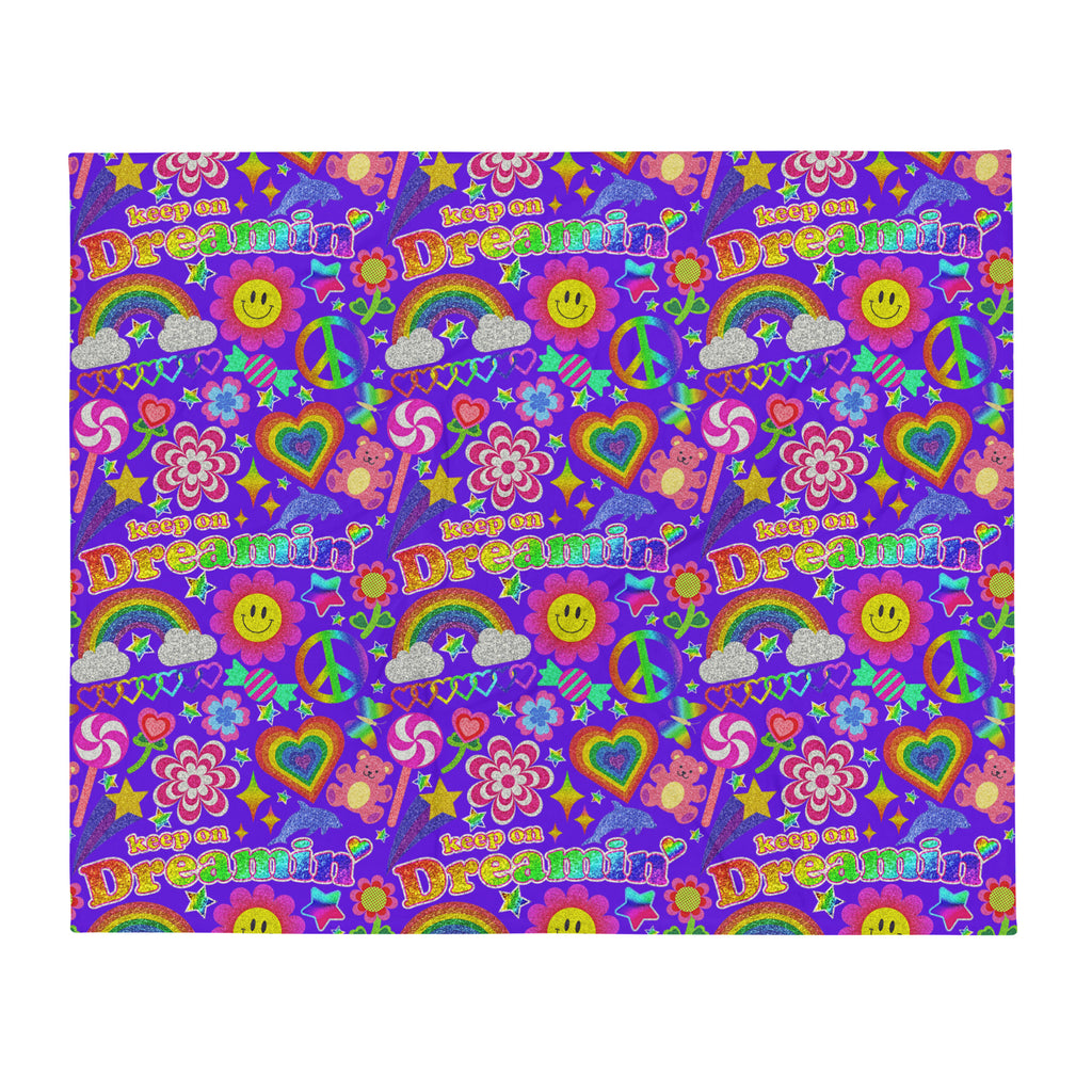 Silky Soft Snuggle Blanket - 'Glitter Stickers'