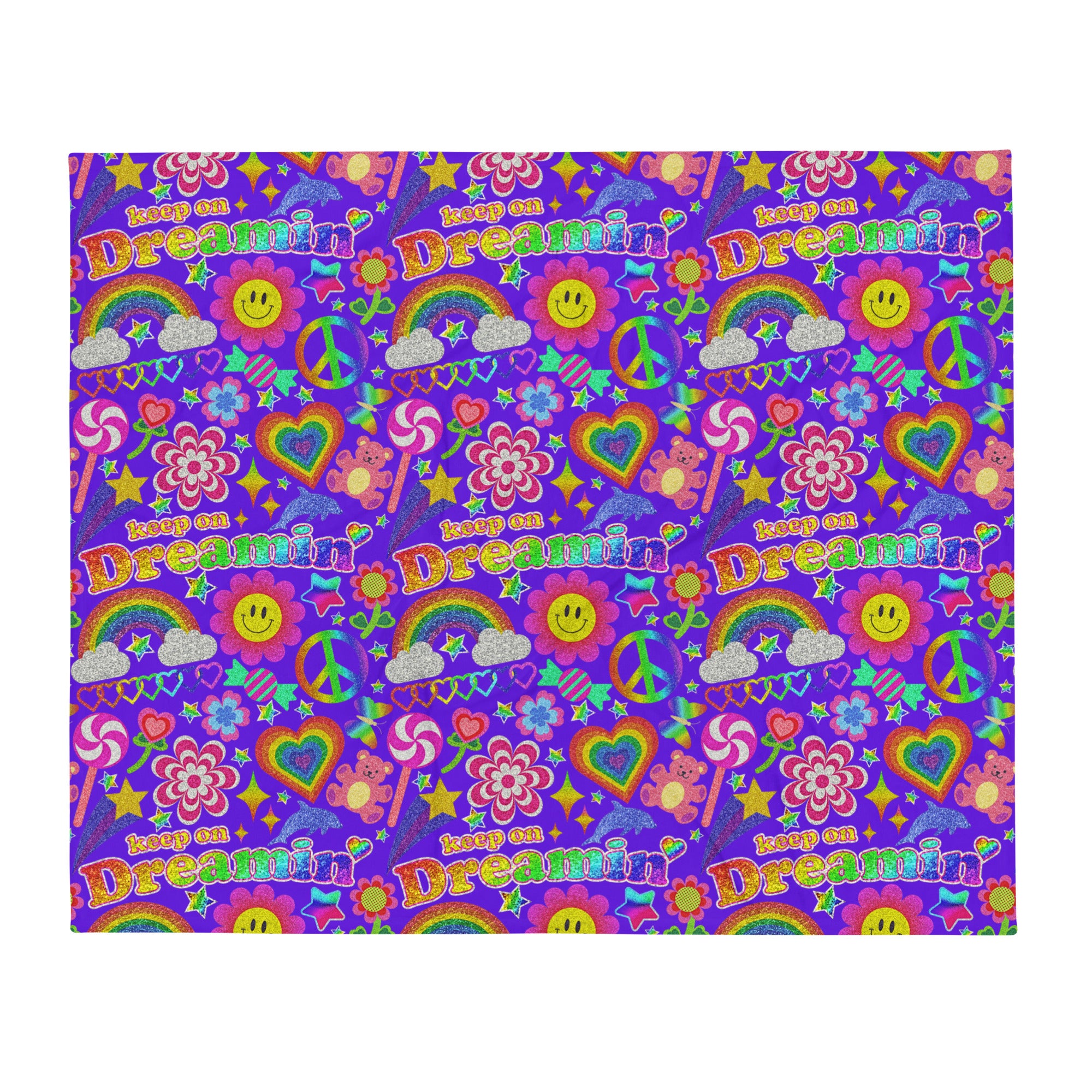 Silky Soft Snuggle Blanket - 'Glitter Stickers'