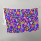 Silky Soft Snuggle Blanket - 'Glitter Stickers'