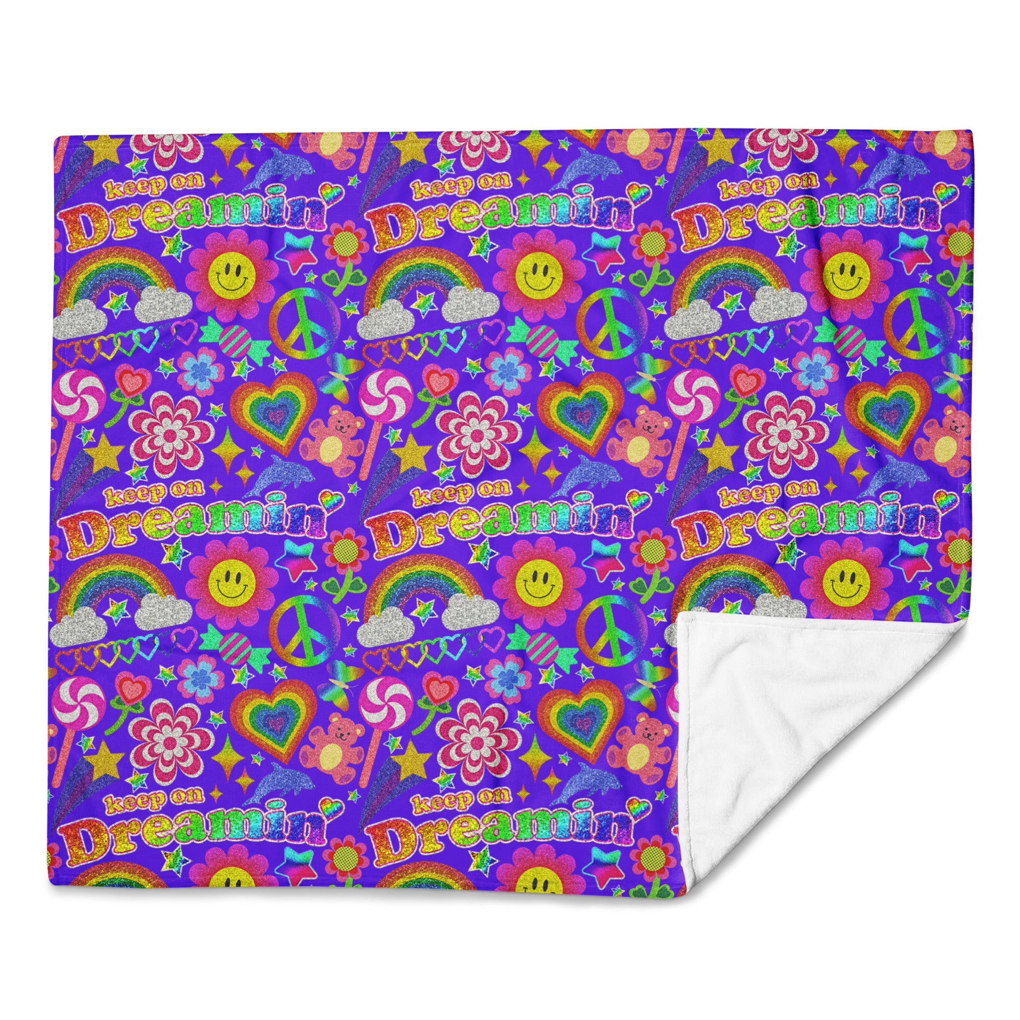 Silky Soft Snuggle Blanket - 'Glitter Stickers' Default Title