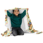 Silky Soft Snuggle Blanket - 'Easter Kittens'