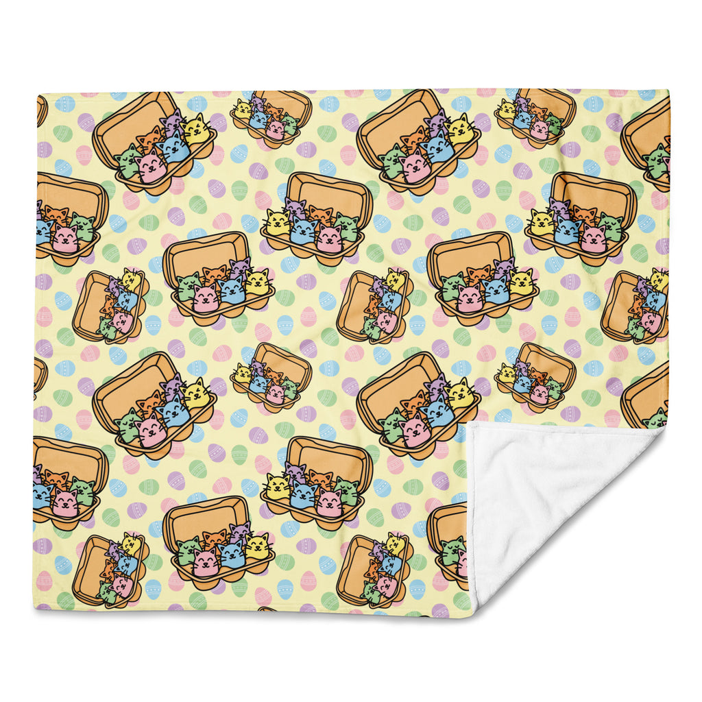 Silky Soft Snuggle Blanket - 'Easter Kittens' Default Title