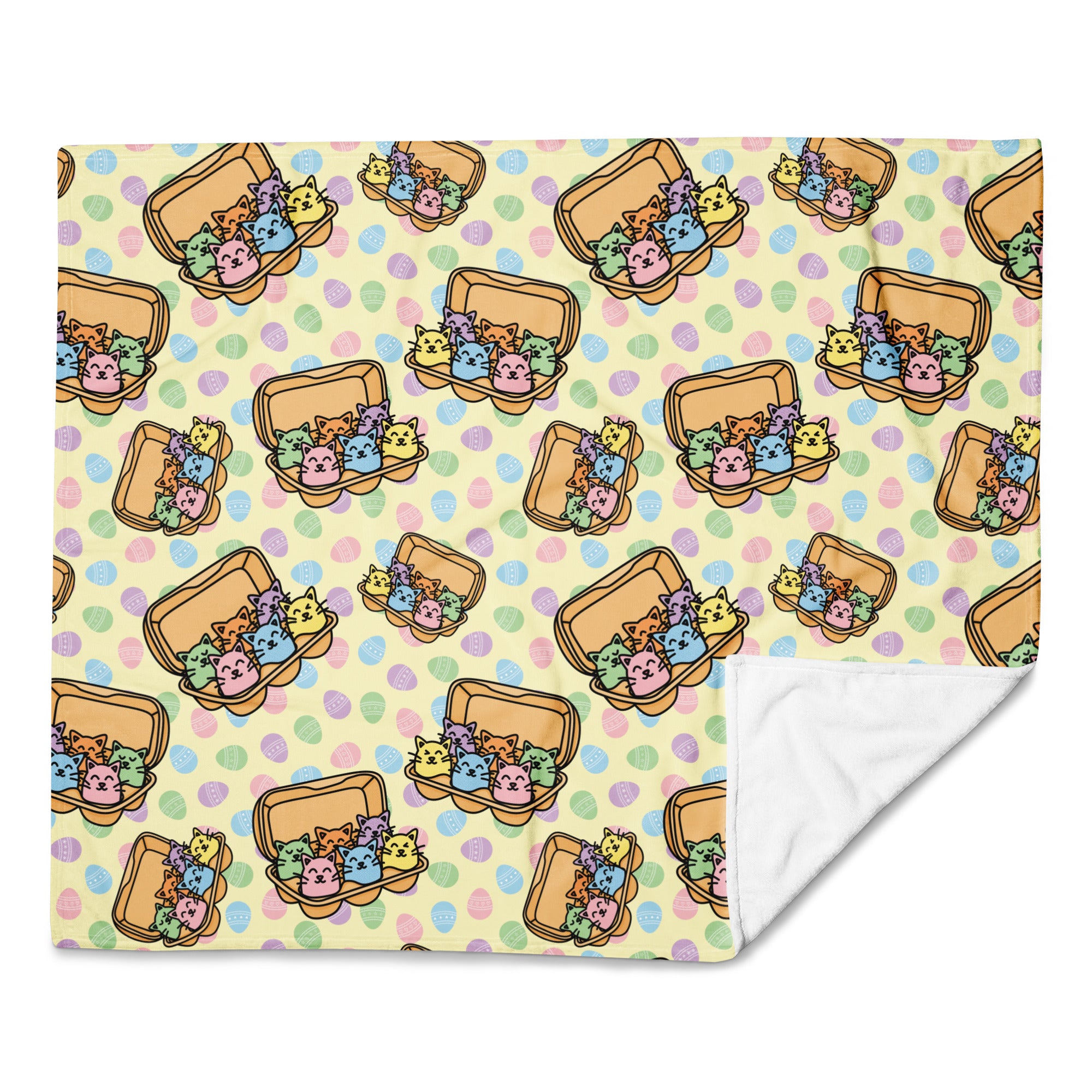 Silky Soft Snuggle Blanket - 'Easter Kittens' Default Title