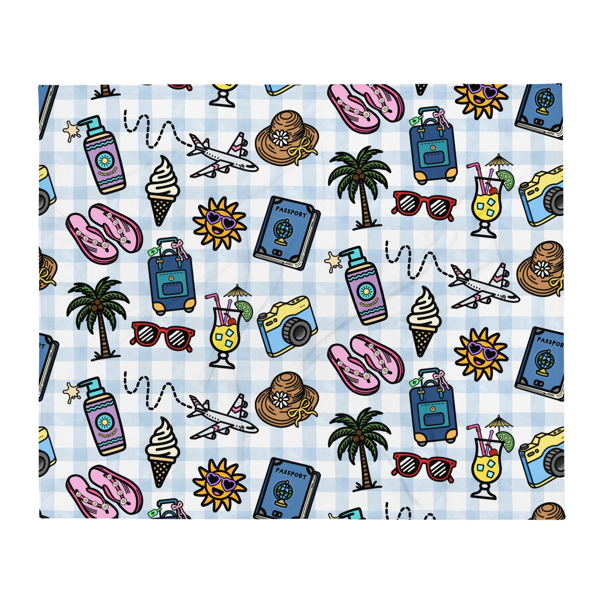 Silky Soft Snuggle Blanket - 'Gingham Getaway'