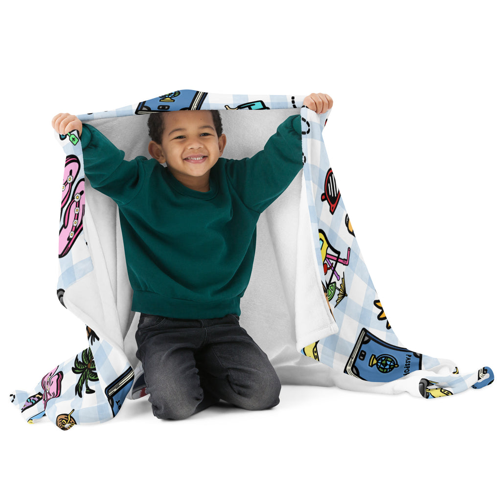 Silky Soft Snuggle Blanket - 'Gingham Getaway'