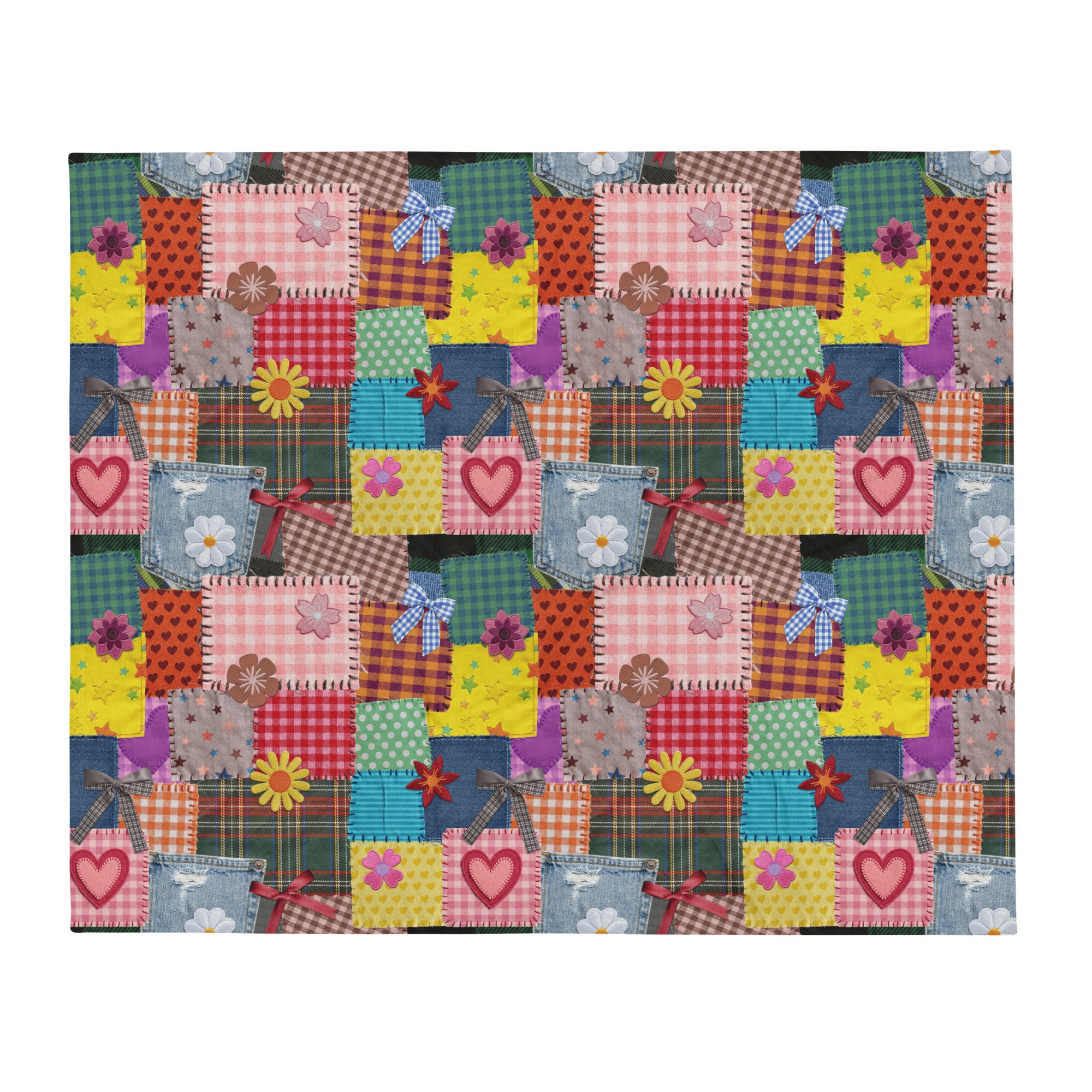 Silky Soft Snuggle Blanket - 'Perfect Patchwork'