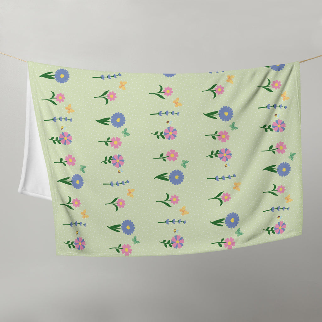 Silky Soft Snuggle Blanket - 'Spring Stems'