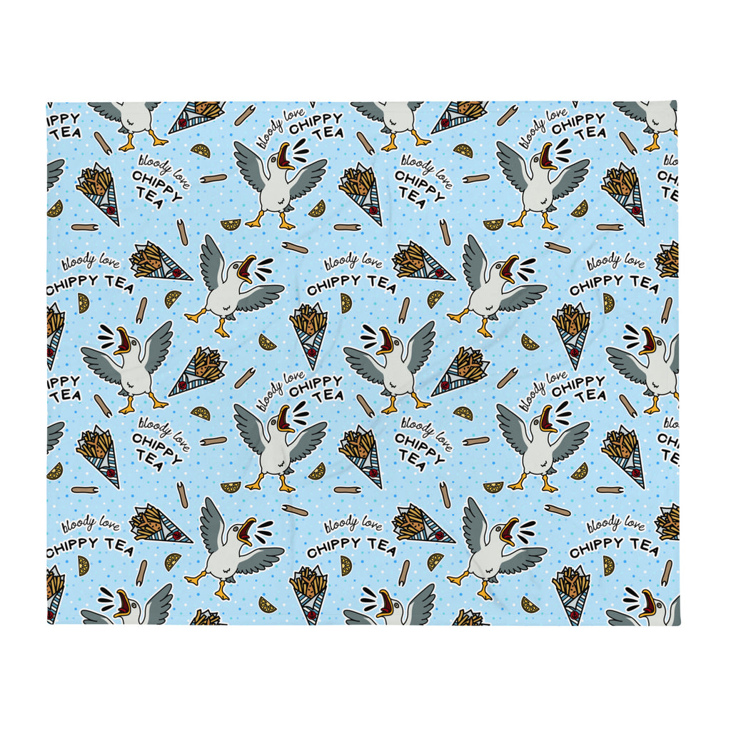 Silky Soft Snuggle Blanket - 'Chippy Tea' Single Layer Blankets