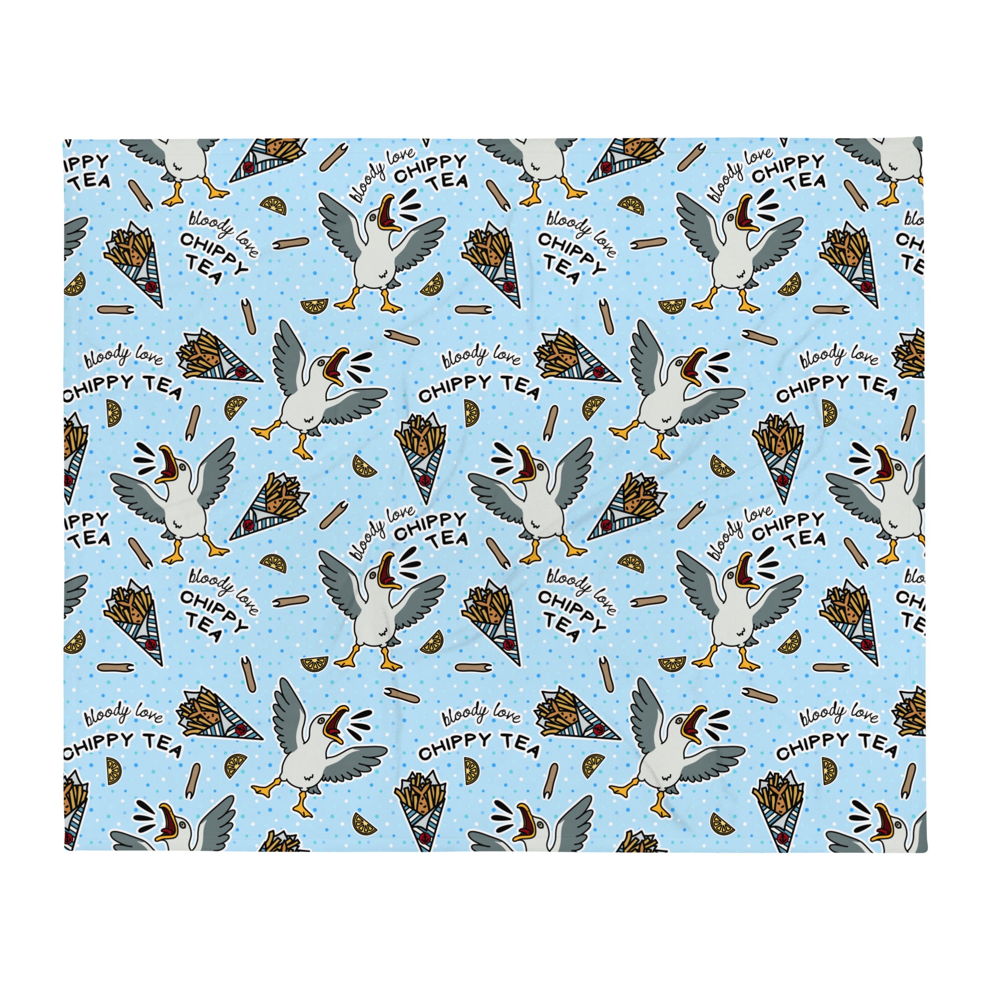 Silky Soft Snuggle Blanket - 'Chippy Tea' Single Layer Blankets