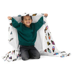 Silky Soft Snuggle Blanket - 'Ice Cream' Single Layer Blankets