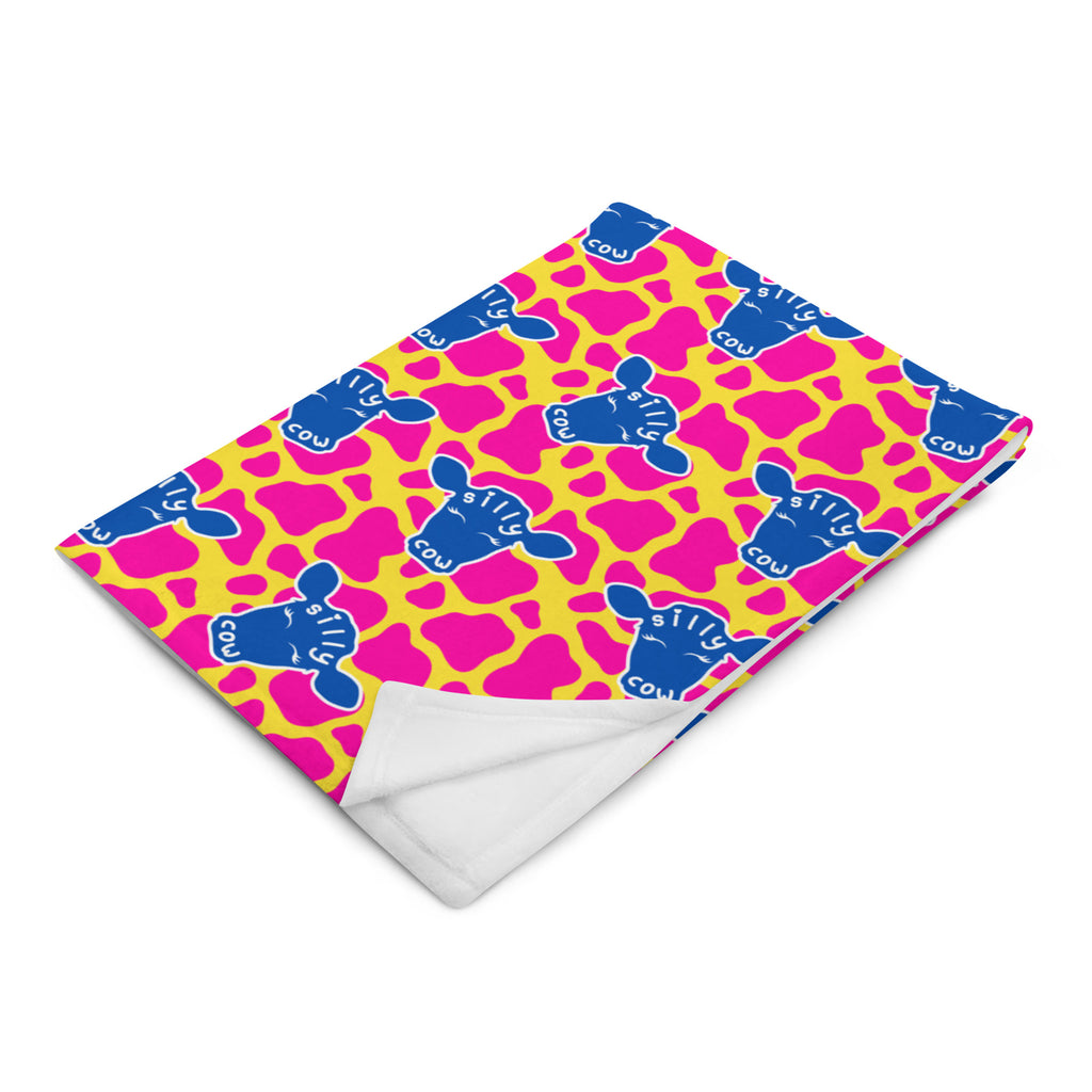 Silky Soft Snuggle Blanket - 'Silly Cow'