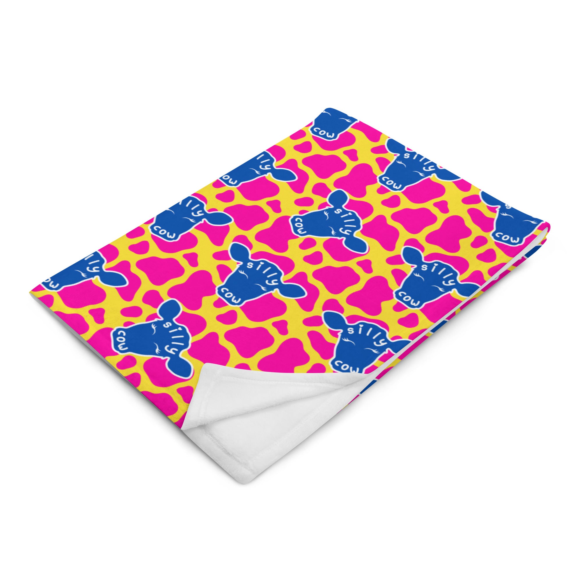 Silky Soft Snuggle Blanket - 'Silly Cow'