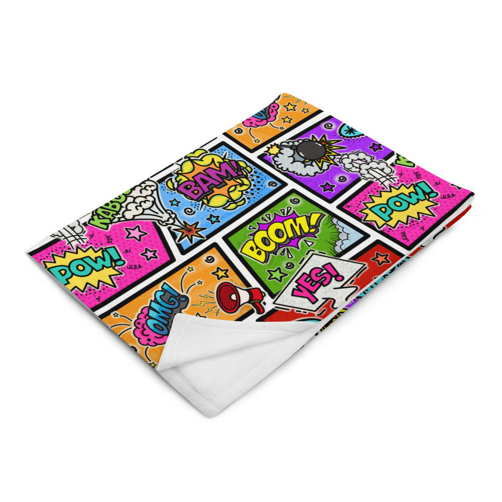 Silky Soft Snuggle Blanket - 'Comic Chaos'