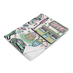 Silky Soft Snuggle Blanket - 'Bubblegum Diner'