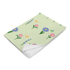 Silky Soft Snuggle Blanket - 'Spring Stems'