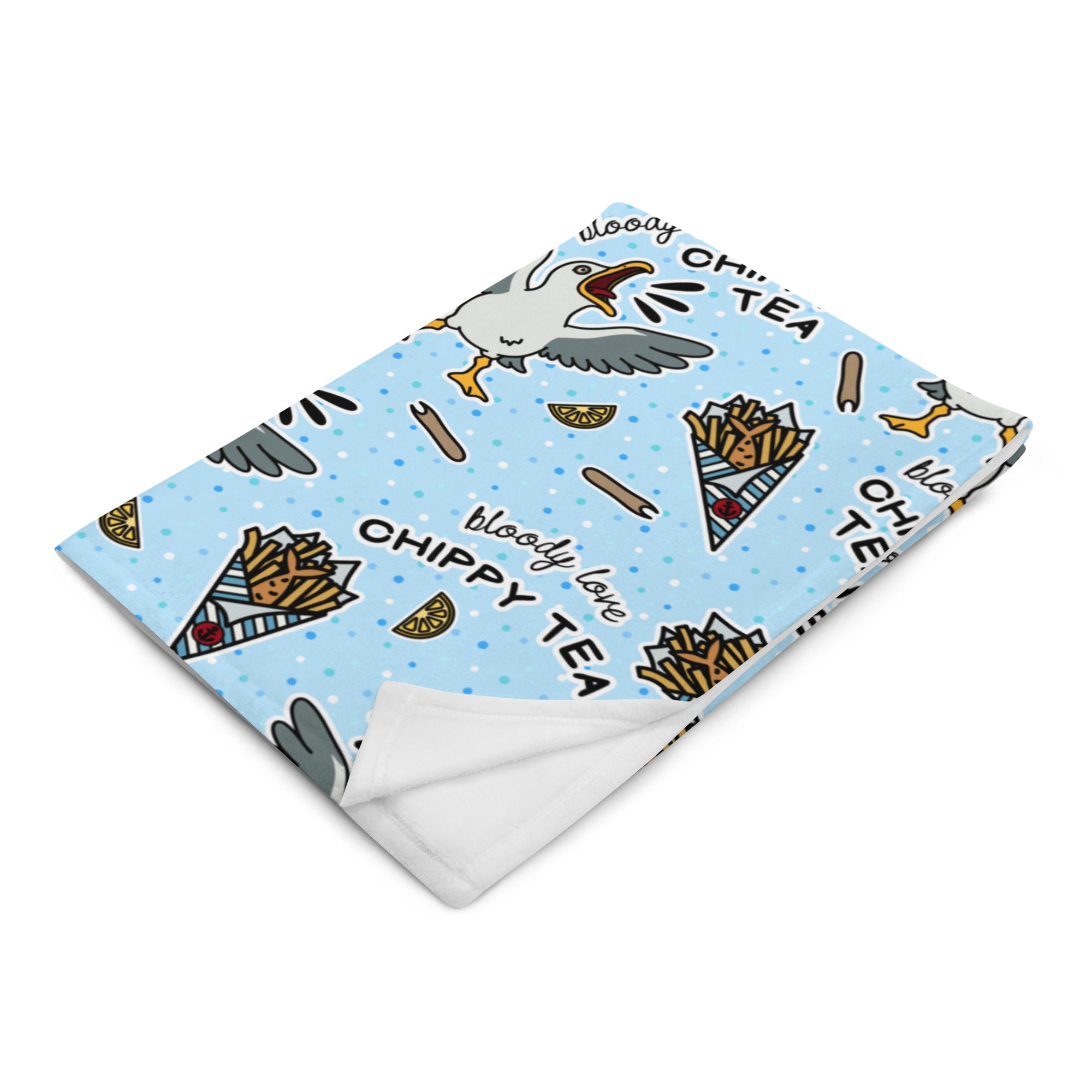 Silky Soft Snuggle Blanket - 'Chippy Tea' Single Layer Blankets