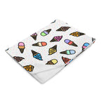 Silky Soft Snuggle Blanket - 'Ice Cream' Single Layer Blankets