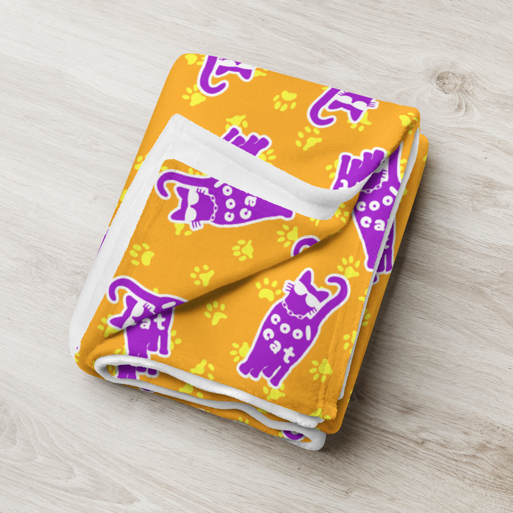 Silky Soft Snuggle Blanket - 'Cool Cat'
