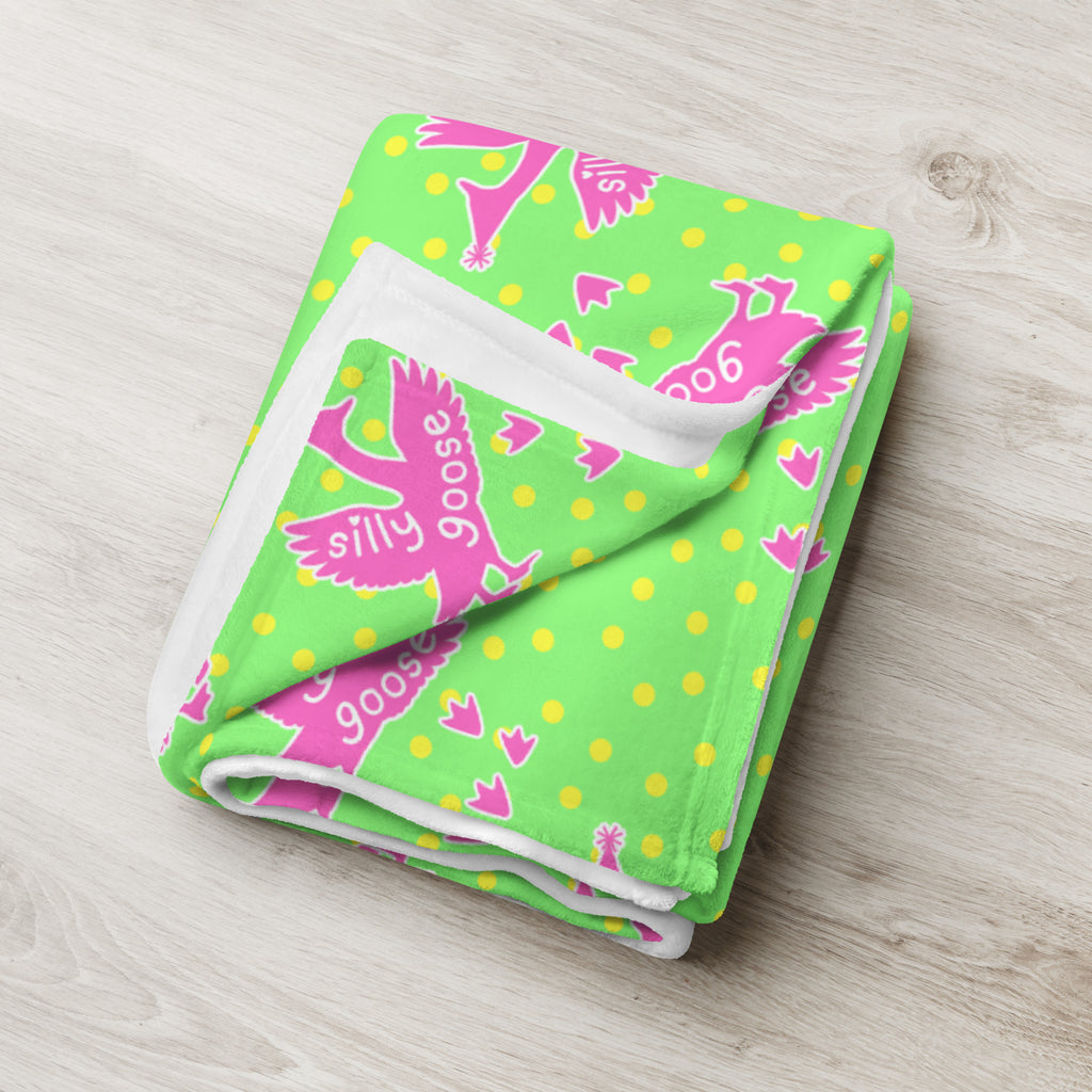 Silky Soft Snuggle Blanket - 'Silly Goose'