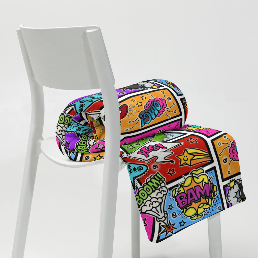 Silky Soft Snuggle Blanket - 'Comic Chaos'