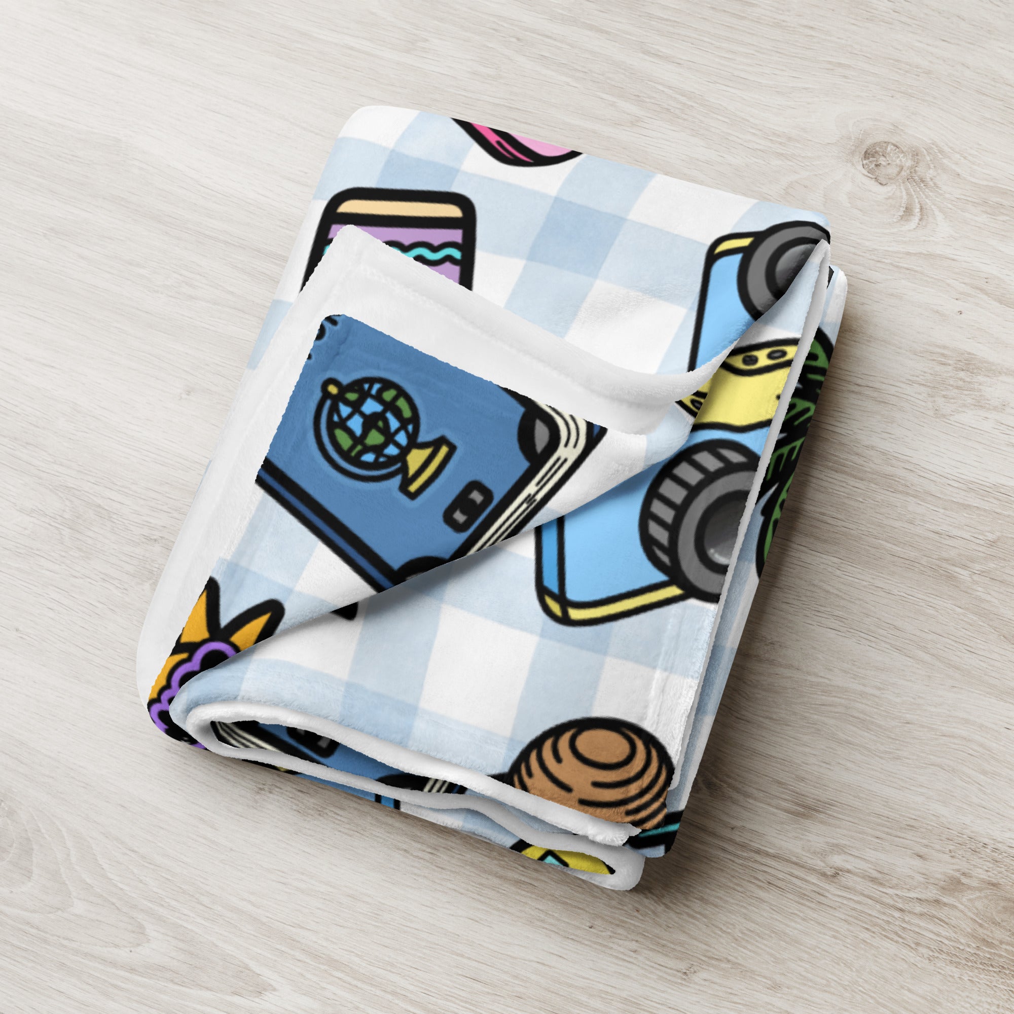 Silky Soft Snuggle Blanket - 'Gingham Getaway'