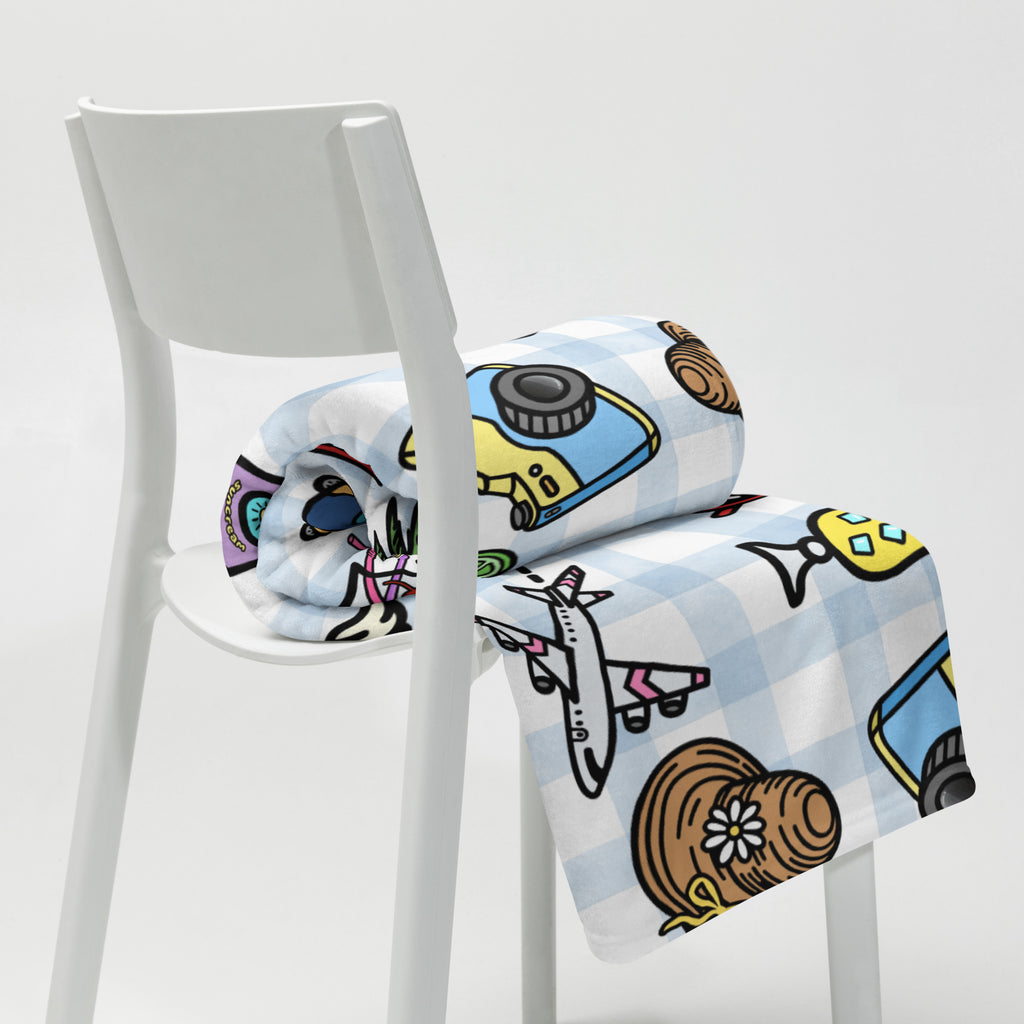 Silky Soft Snuggle Blanket - 'Gingham Getaway'