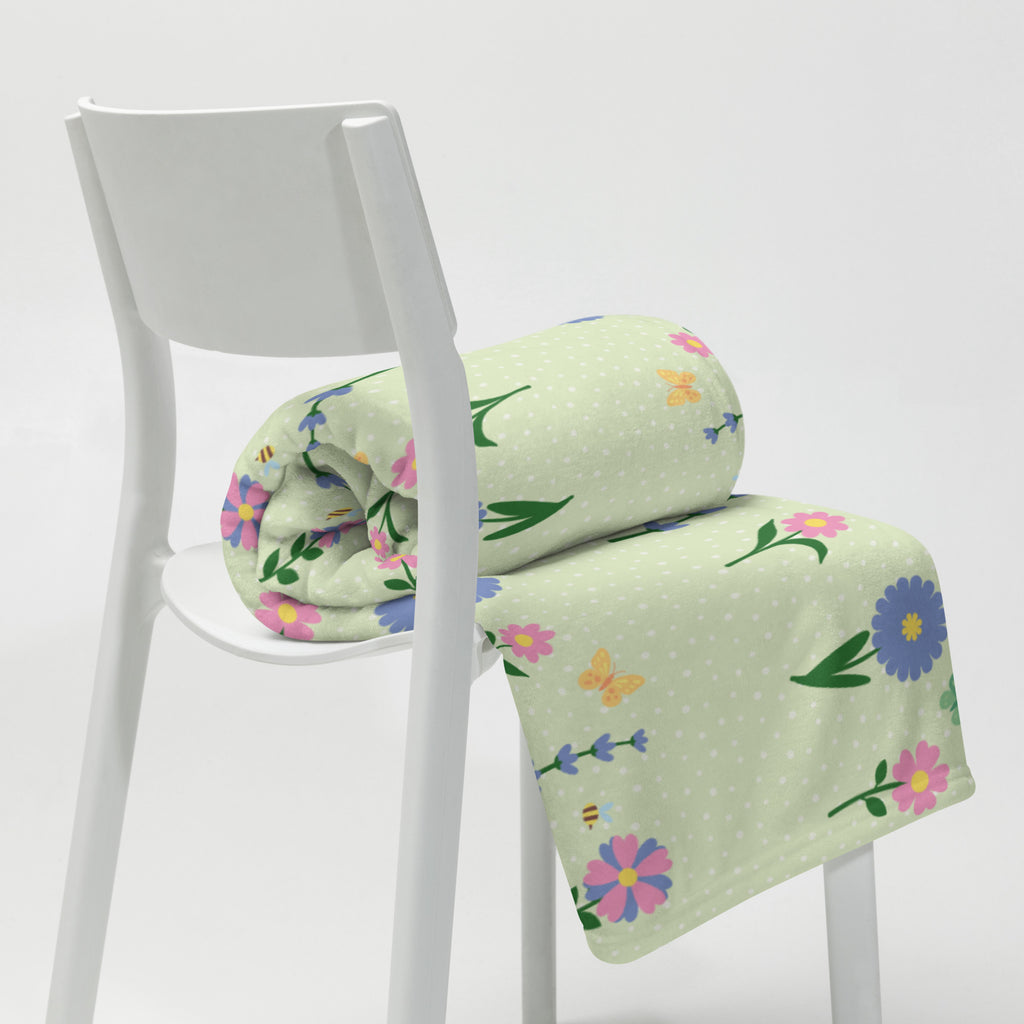 Silky Soft Snuggle Blanket - 'Spring Stems'