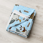 Silky Soft Snuggle Blanket - 'Chippy Tea' Single Layer Blankets