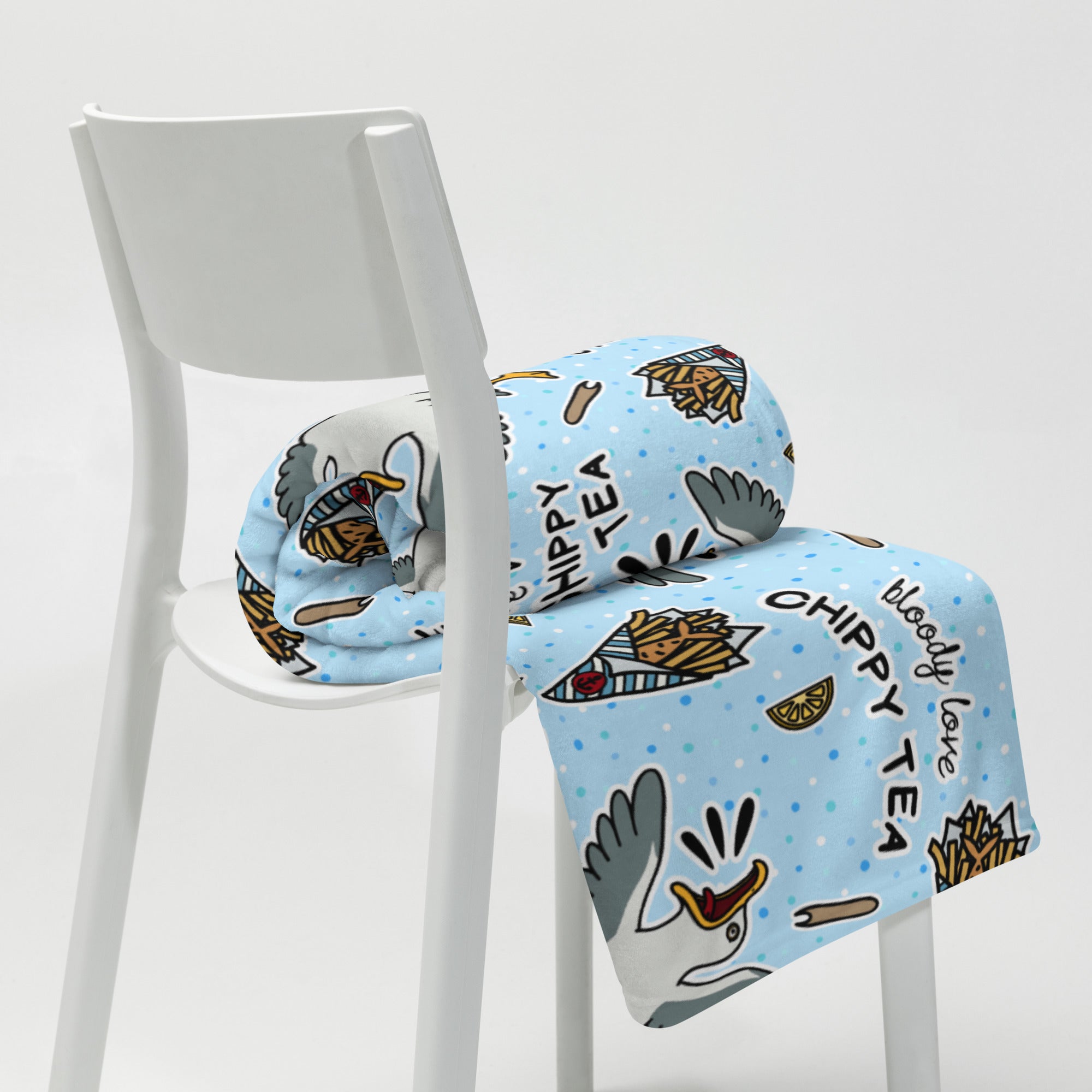 Silky Soft Snuggle Blanket - 'Chippy Tea' Single Layer Blankets
