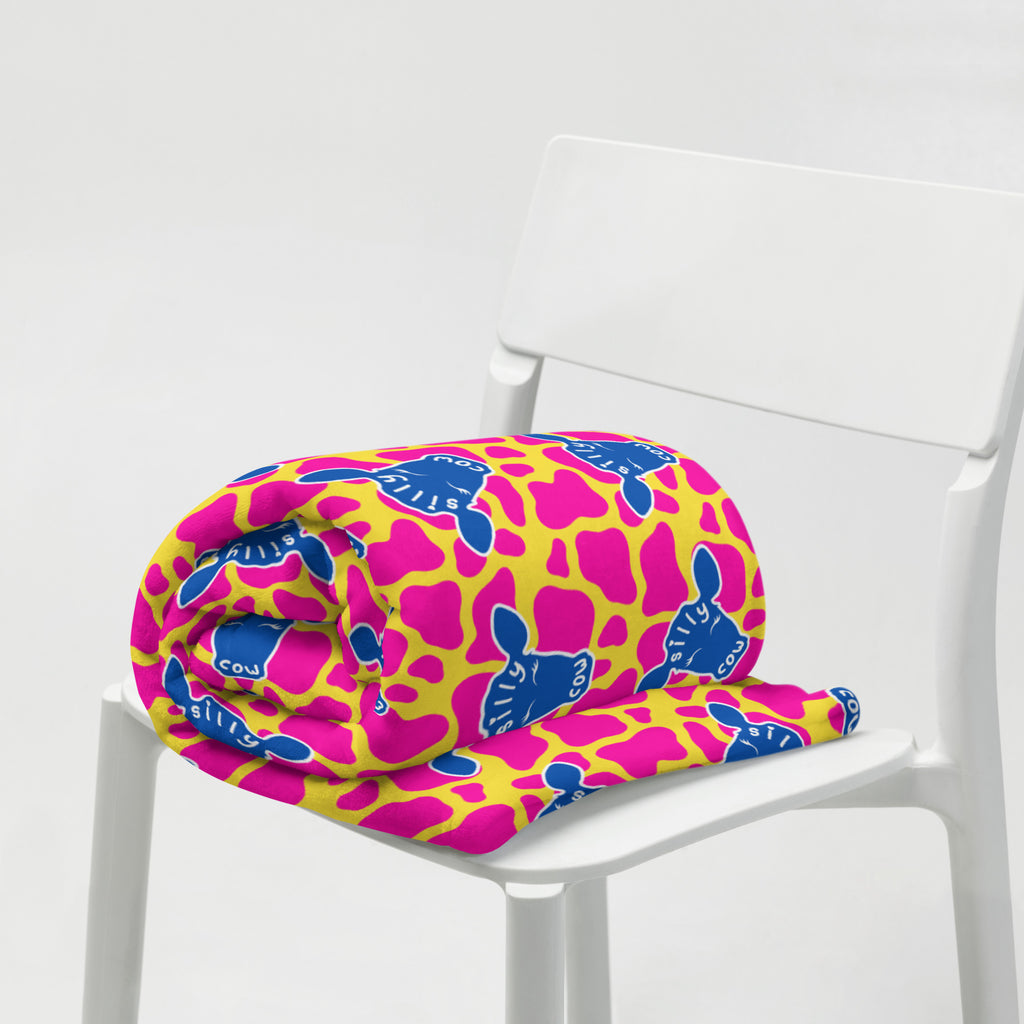 Silky Soft Snuggle Blanket - 'Silly Cow'