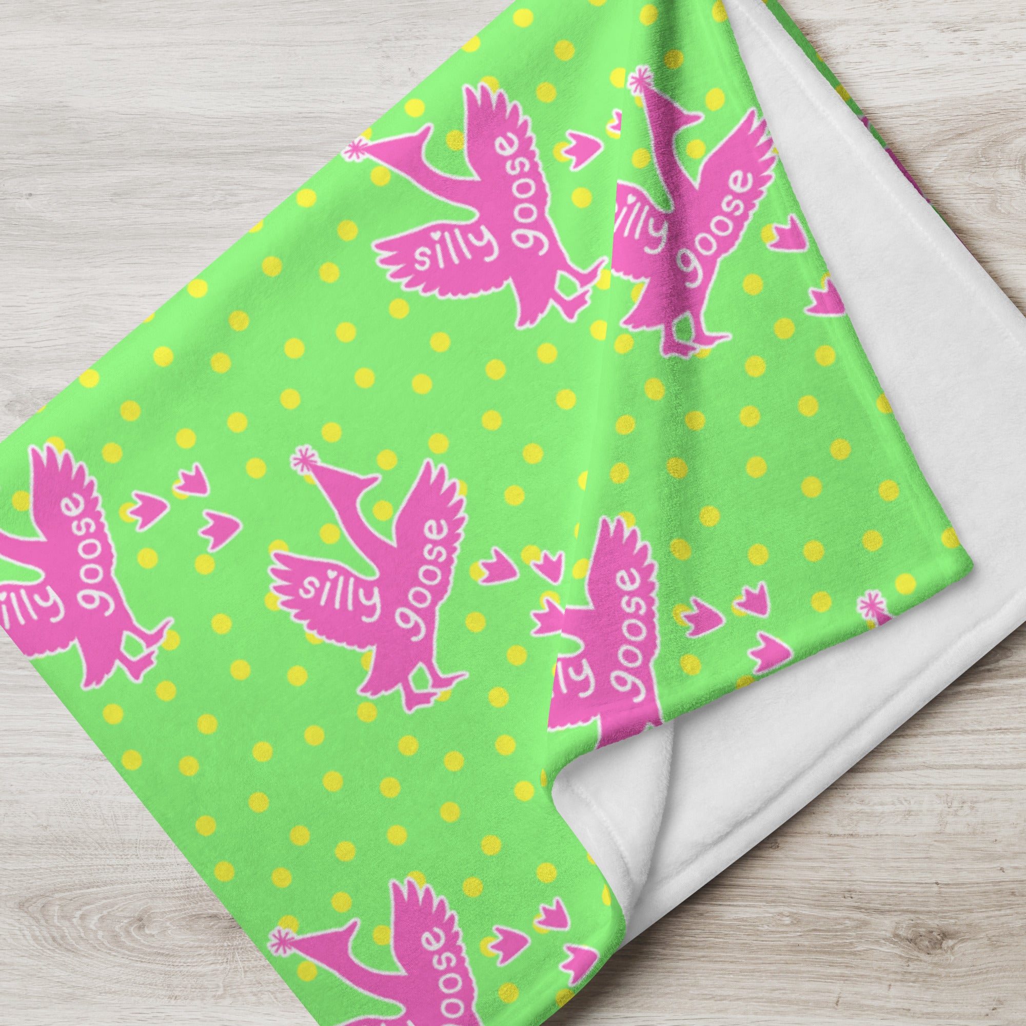 Silky Soft Snuggle Blanket - 'Silly Goose'