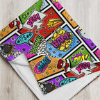 Silky Soft Snuggle Blanket - 'Comic Chaos'
