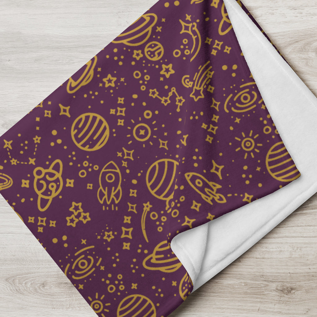 Silky Soft Snuggle Blanket - 'Galactic Gold'